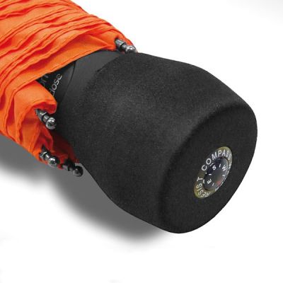 7. EuroSCHIRM Light Trek Automatik-Regenschirm, orange, kompakt, aus Fiberglas und Polyester