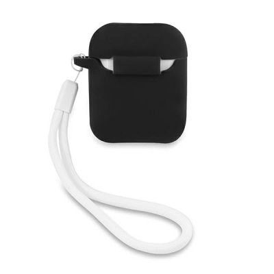2. Guess GUACA2LSVSBW AirPods Cover schwarz/weiß Silikon Vintage