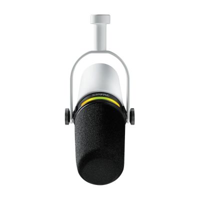 3. Shure MV7+-W – Voice-Over-/Voice-Mikrofon mit XLR-/USB-C-Anschluss, Weiß