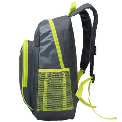 4. Jugendrucksack in Graphit-Limette SEMI LINE