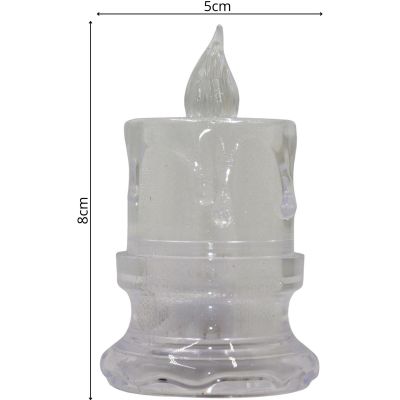 9. Dekorative LED-Kerze 5x8cm