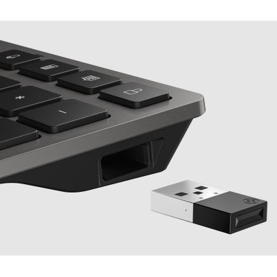 3. HP 720 Multi-Device Akku-Tastatur, kabellose Tastatur, Nachtschwarz, 9T5B1AA
