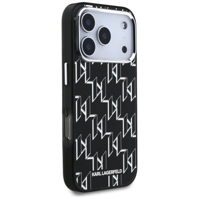 4. Karl Lagerfeld IML KL Monogram MagSafe Case für iPhone 17 Pro - Schwarz