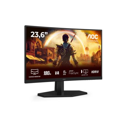 14. AOC G4 C24G42E Computermonitor 59,9 cm (23,6 Zoll) 1920 x 1080 Pixel Full HD LED Schwarz, Rot