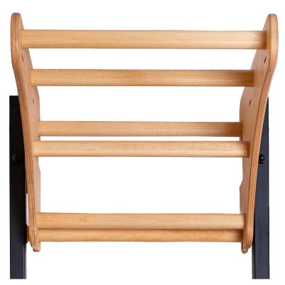 6. Turn-Wandbarren aus Holz und Metall mit 6 Griffen und Holzbank K 711B