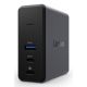 Lenovo X9 Ladestation mit GaN-Anbindung, kabelgebunden, USB 3.2 Gen 2 (3.1 Gen 2), Typ-C, Grau
