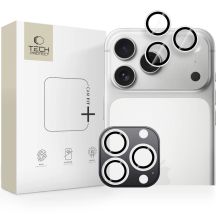 Tech-Protect Camring Fit+ Kameraabdeckung für iPhone 14 Pro / Max / 15 Pro / Max / 16 Pro / Max / 17 Pro / Max – Silber