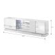 3. TV-Schrank QIU 160 MDF weiß glänzend/weiß glänzend