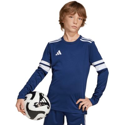 4. adidas Squadra 25 Langarm-T-Shirt für Kinder, marineblau, JJ0049