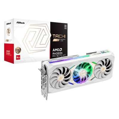 6. Asrock Taichi Radeon RX 9070 XT Weiß 16GB OC AMD GDDR6