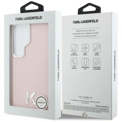 8. Karl Lagerfeld K Metal Logo MagSafe Hülle für Samsung Galaxy S26 Ultra - Pink