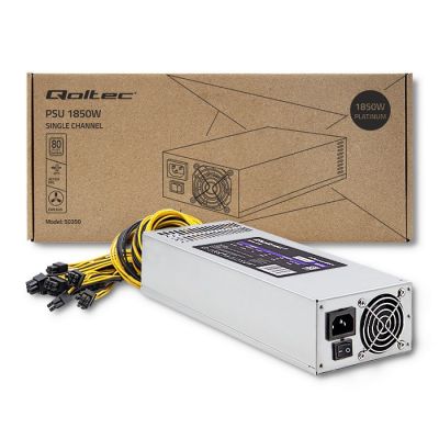 5. QOLTEC PCI-E 1850W Netzteil | 80 PLUS Platin | Gaming Miner