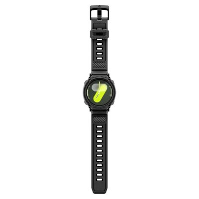 10. Spigen Rugged Armor Pro Armband für Samsung Galaxy Watch 8 44 mm – Mattschwarz