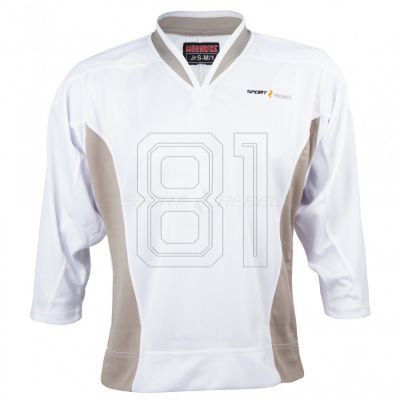 Sportrebel Jr MOHAWK Hockey-Trikot – weiß