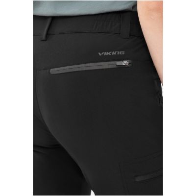 VIKING Rocklyn 2-in-1 Damenhose mit abnehmbaren Beinen, Schwarz, XS