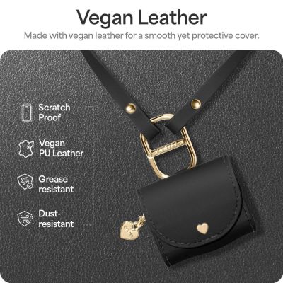 9. Spigen Cyrill Mini Bag Hülle für AirPods 4 – Schwarz