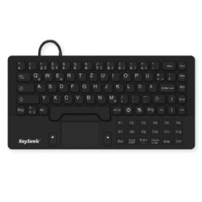 4. KeySonic KSK-5031IN (DE) Universal-USB-Tastatur QWERTZ Deutsch Schwarz