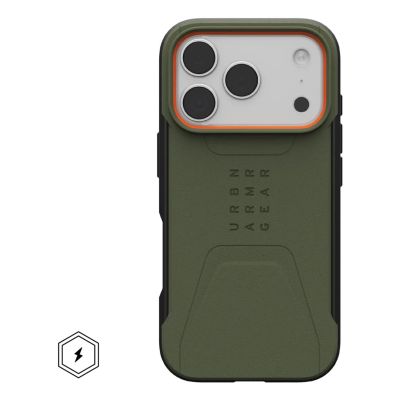 2. Urban Armor Gear 114545117297 Handyhülle 16 cm (6,3") Olivgrün, Orange