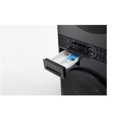 LG WashTower WT1210BBF 12/10 kg AI DirectDrive Waschtrockner mit TurboWash-Wärmepumpe, schwarz