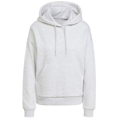 2. adidas Essentials Damen-Sweatshirt mit kleinem Logo, warm und gemütlich, Hellgrau, JN1853