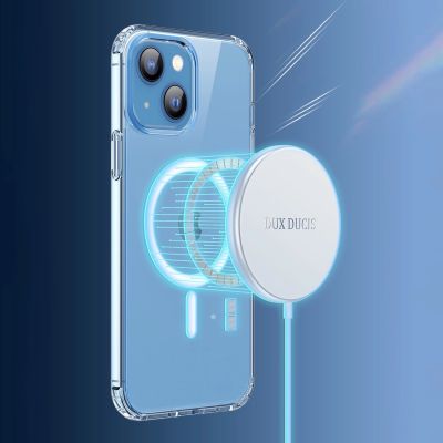 14. Dux Ducis Clin Magnethülle für iPhone 14 Plus kompatibel mit MagSafe transparent