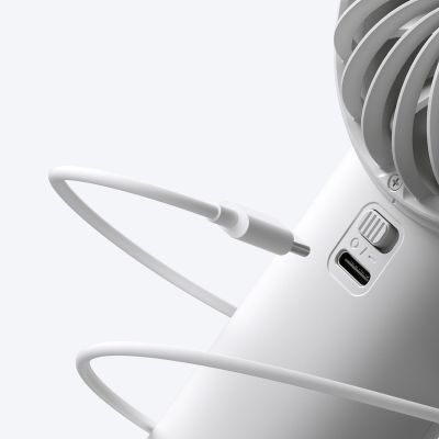 6. Jisulife Handventilator Life4 3600mAh Tragbarer USB-Ventilator - Grau