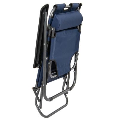 9. Höhenverstellbarer Stuhl mit Kopfstütze, Marineblau