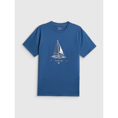 5. Lässiges Herren-T-Shirt mit Aufdruck 4F 4FRSS26TTSHM3996-033S