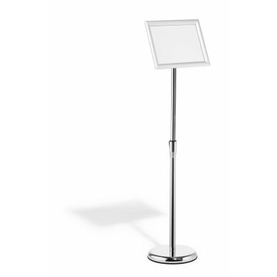 2. Robuster Schilderhalter und Präsentationsständer 479823 A4 aus Aluminium, Kunststoff und Stahl, Silber