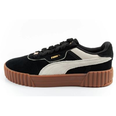2. Puma Damen-Sportschuhe, Sneaker Carina 3.0, Leder, Schwarz, modisch