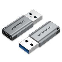 USB 3.0 Vention USB-A auf USB-C Adapter, graue Aluminiumlegierung