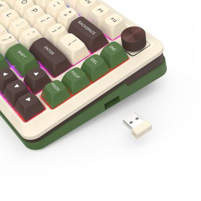 9. REDRAGON K681CGC-RGB-PRO Cyrus Tastatur USB + RF Wireless + Bluetooth Weiß, Grün