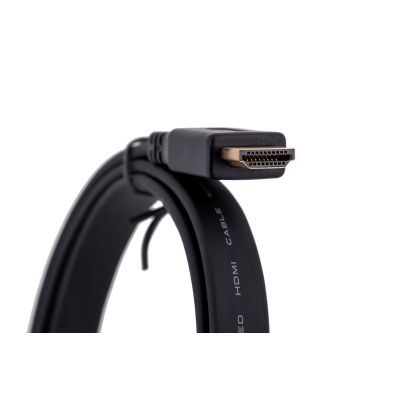 4. Lanberg CA-HDMI-21CU-0010-BK Kabel (HDMI M - HDMI M; 1 m; schwarz)