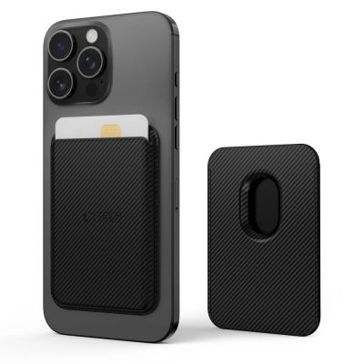 Tech-Protect MagWallet Magsafe Hülle mit universellem magnetischem Karten- oder Ausweishalter - Schwarz