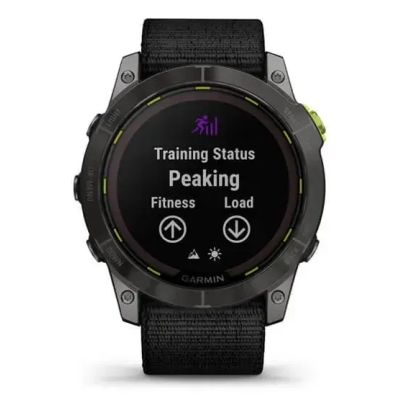 18. Garmin Enduro 2 Solar Schwarz Carbongrau DLC Ti Ultrafit Band 010-02754-01 Sportuhr
