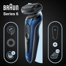 Braun Series 6 61-B1500s Folienrasierer-Trimmer Blau