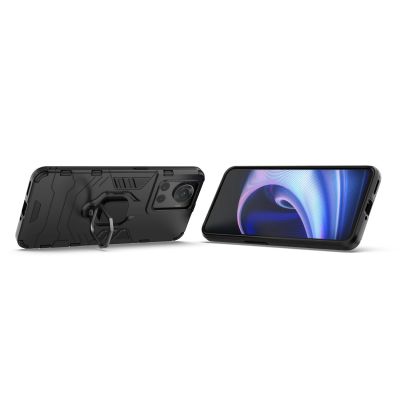 6. Ring Armor gepanzerte Hybrid-Hülle + magnetischer Halter für OnePlus Ace schwarz