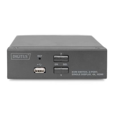 7. DIGITUS KVM-Switch mit 2 HDMI-Anschlüssen, 4K 30Hz DS-12870