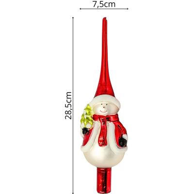 8. WEIHNACHTSBAUMSPITZE 28,5 CM SCHNEEMANN