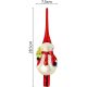 8. WEIHNACHTSBAUMSPITZE 28,5 CM SCHNEEMANN