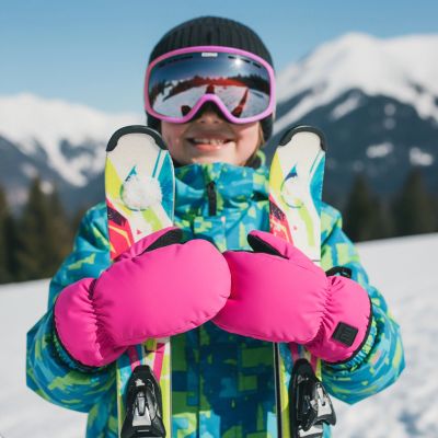 20. Winterhandschuhe Meteor Juna S rosa/schwarz