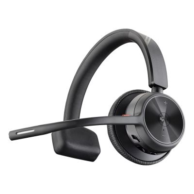 4. POLY Voyager 4310 Microsoft Teams-zertifiziertes Headset + BT700-Adapter + Ladestation