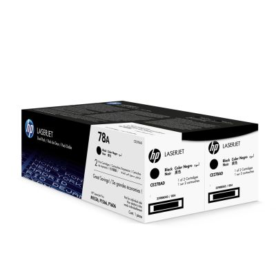 8. HP 78A CE278AD Toner, Schwarz, Doppelpackung