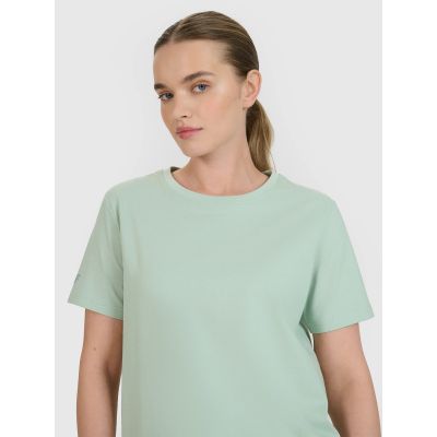 Übergroßes bedrucktes Damen-T-Shirt 4F 4FWSS25TTSHF2238-47S