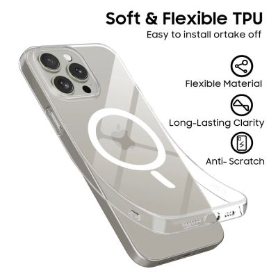 5. Tech-Protect FlexAir MagSafe Case für iPhone 15 Pro – Transparent