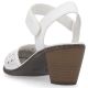11. Rieker W RKR650 bequeme Ledersandalen weiß