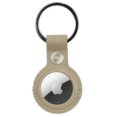 Audi AirTag-Hülle aus Kunstleder – Beige