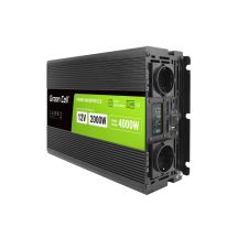 Green Cell LCD-Wechselrichter 12V/230V 2000W/4000W Reiner Sinus INVGC12P2000LCD