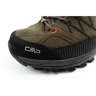 6. CMP Rigel Herren Trekkingschuhe Leder strapazierfähig wasserdicht knöchelhoch oliv