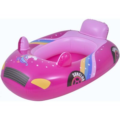 9. Aufblasbares Autoboot zum Schwimmen 86 x 60,5 cm 37621 Rosa